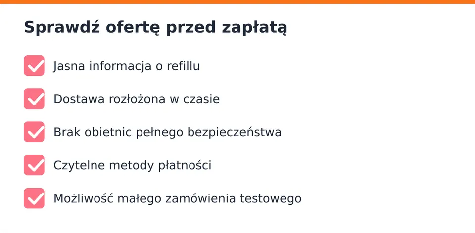 Sprawdź ofertę przed zapłatą